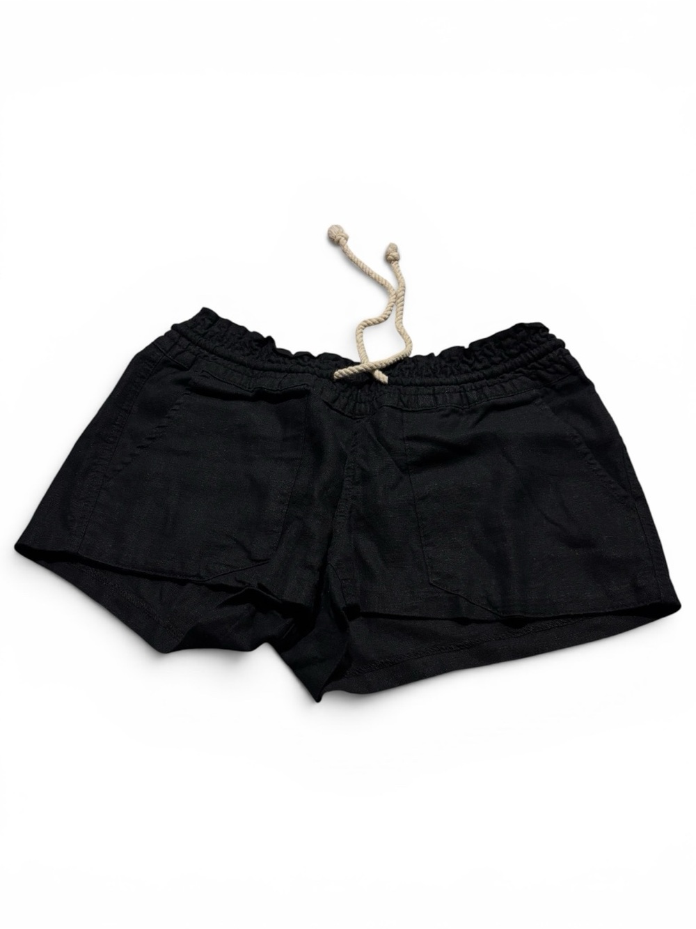 Roxy Black Linen Blend Shorts - Size Small - Picture 2 of 8